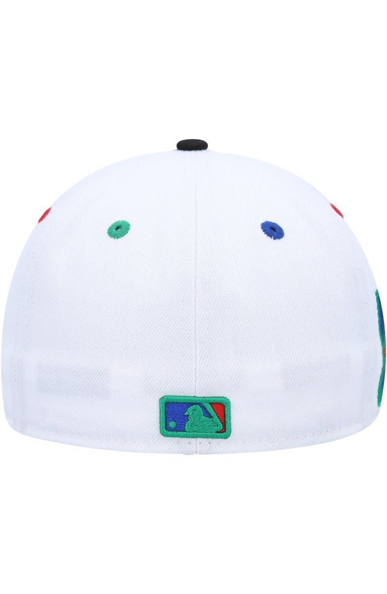 New Era Men's New Era White/Black Colorado Rockies 25th Anniversary Primary Eye 59FIFTY Fitted Hat, Alternate, color, 