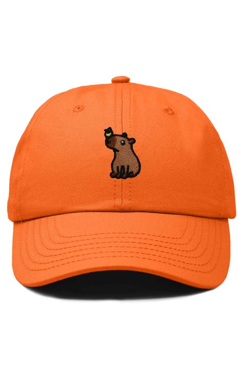 Capybara Embroidered Everyday Hat
