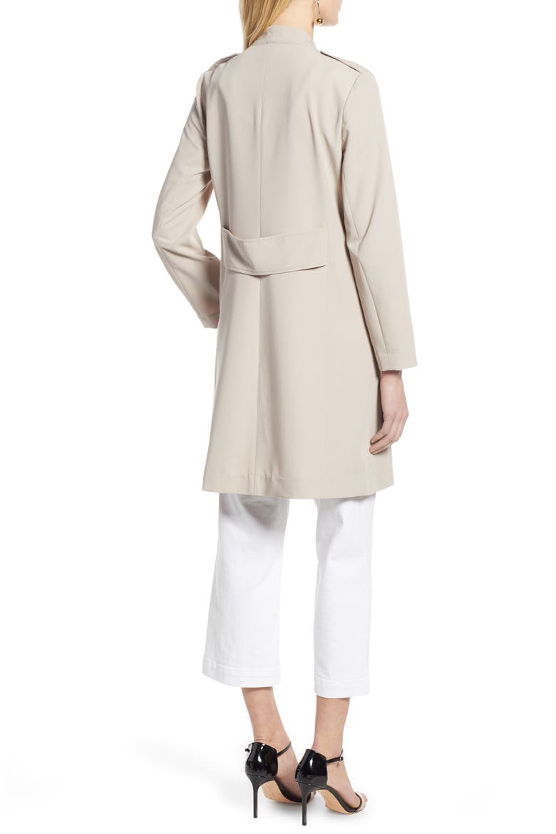 Drape Front Lightweight Jacket, Alternate, color, GREY CHATEAU