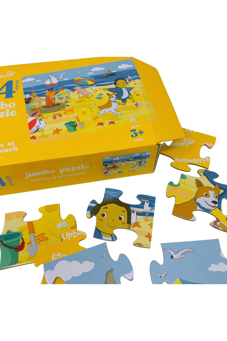 Little Likes Kids Upbounders Low Tide at Ocean Beach 24 Piece Puzzle, Alternate, color, Multicolored