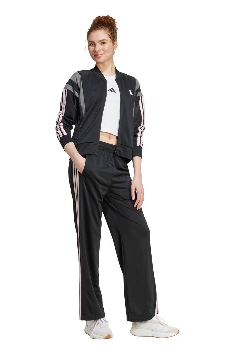 adidas 3-Stripes Fashion Track Jacket, Alternate, color, Black/ Grey