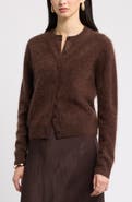 Nordstrom Brushed Cashmere Cardigan