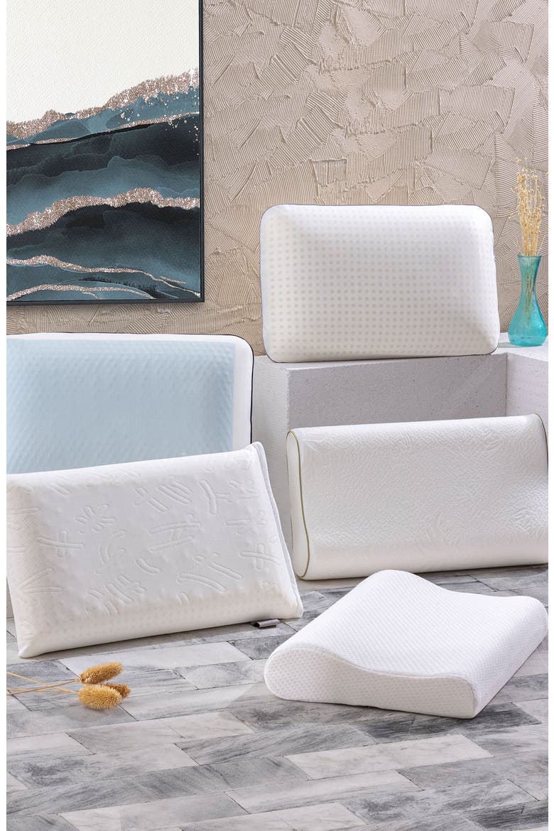 Othopedic Visco Pillow, Alternate, color, WHITE