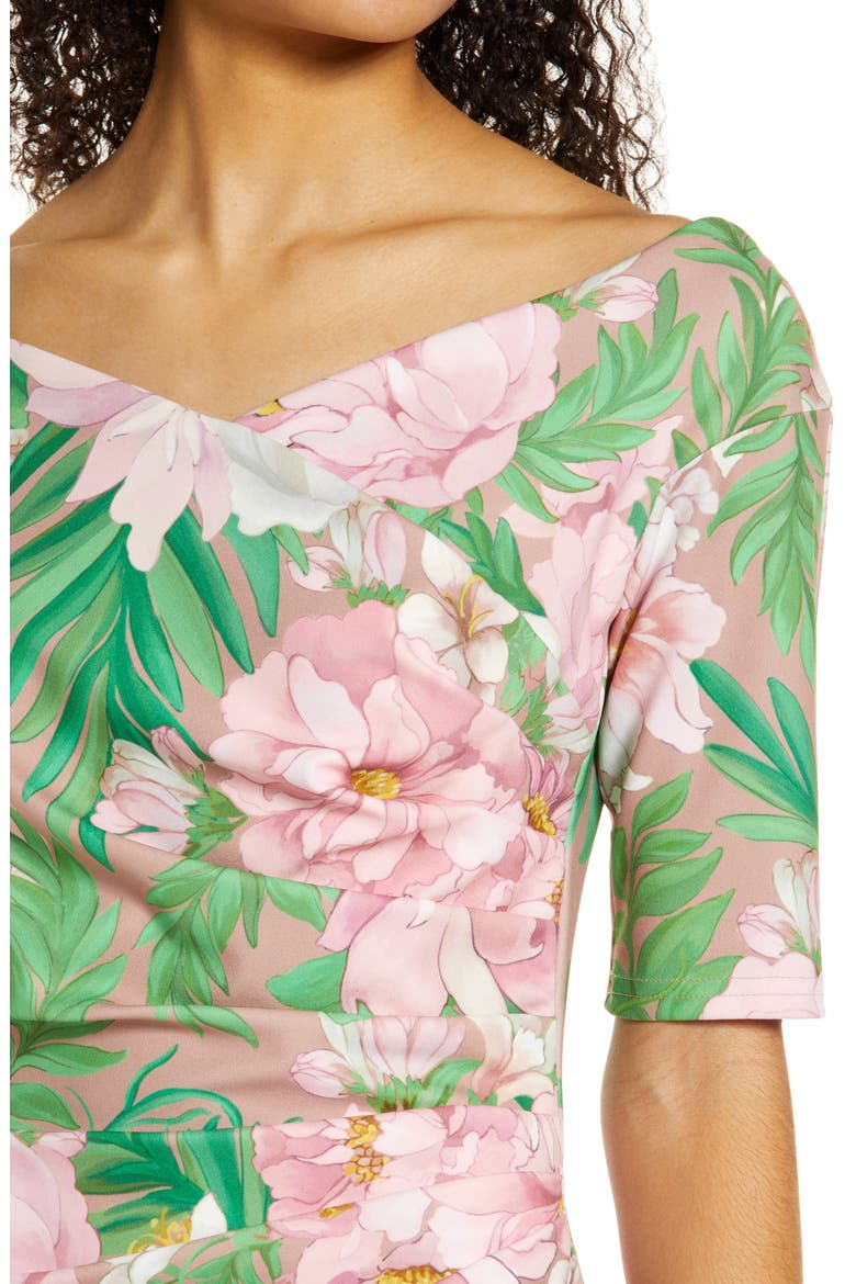 Floral Sheath Dress, Alternate, color, FLORAL MULTI