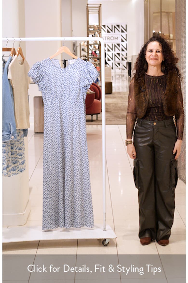Romina Floral Organic Cotton Maxi Dress video