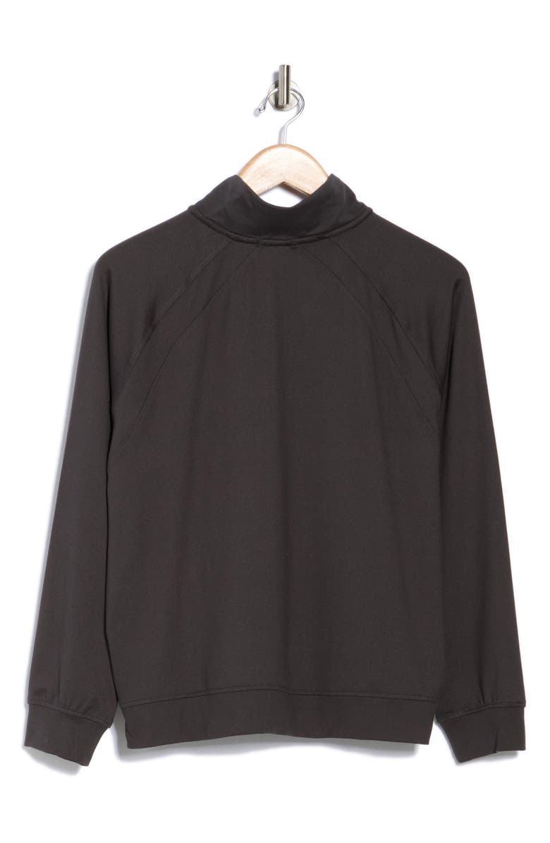 Barefoot Dreams<sup>®</sup> Malibu Collection<sup>®</sup> Butterchic Mock Neck Jacket, Alternate, color, Carbon