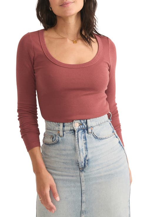 Lexi Sun-In Long Sleeve Rib T-Shirt