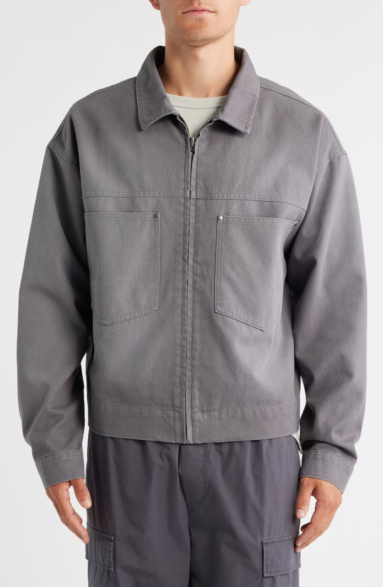 PacSun Billie Cotton Utility Jacket, Alternate, color, Gray