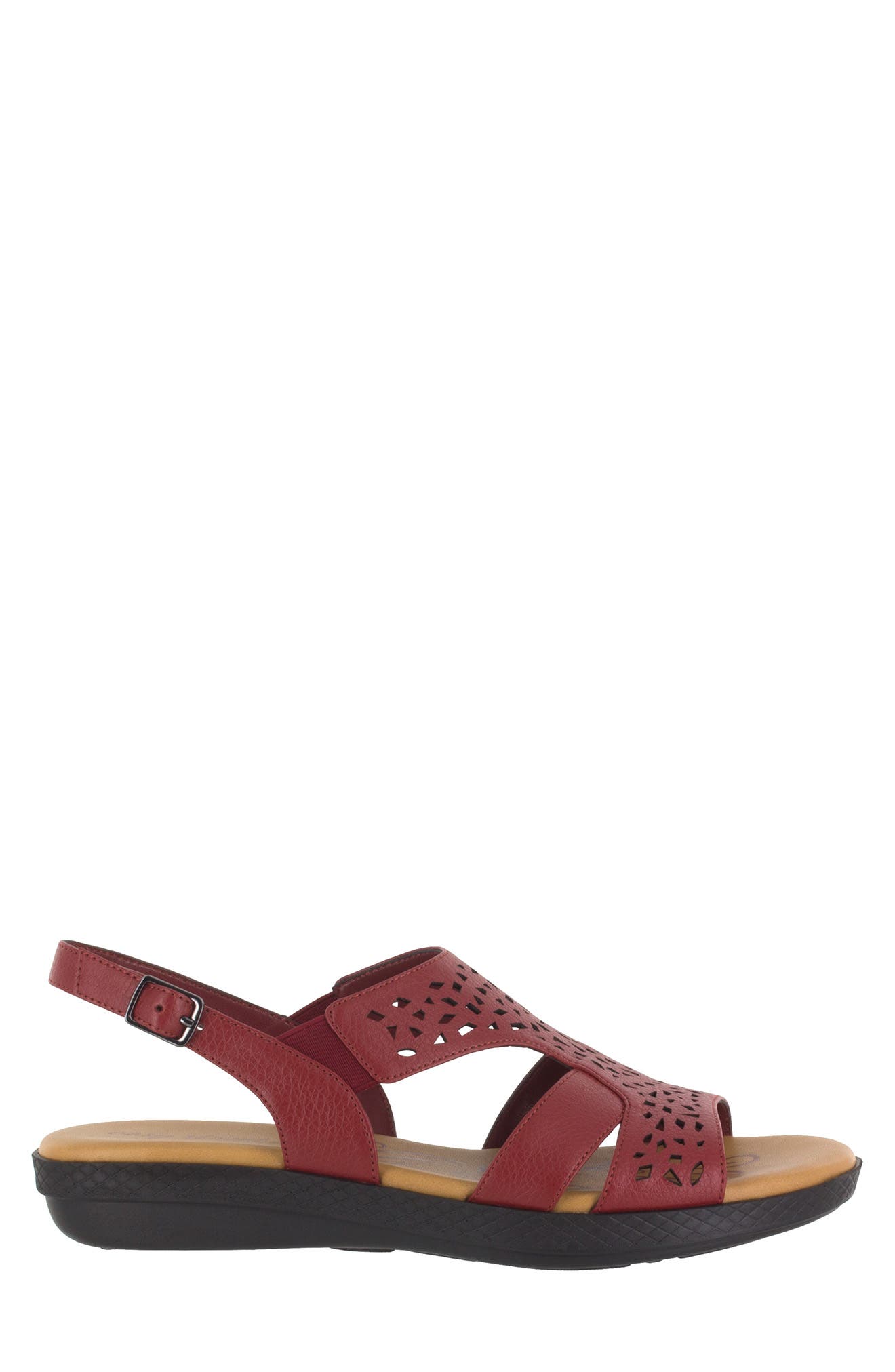 EASY STREET Bolt Sandal, Alternate, color, Red