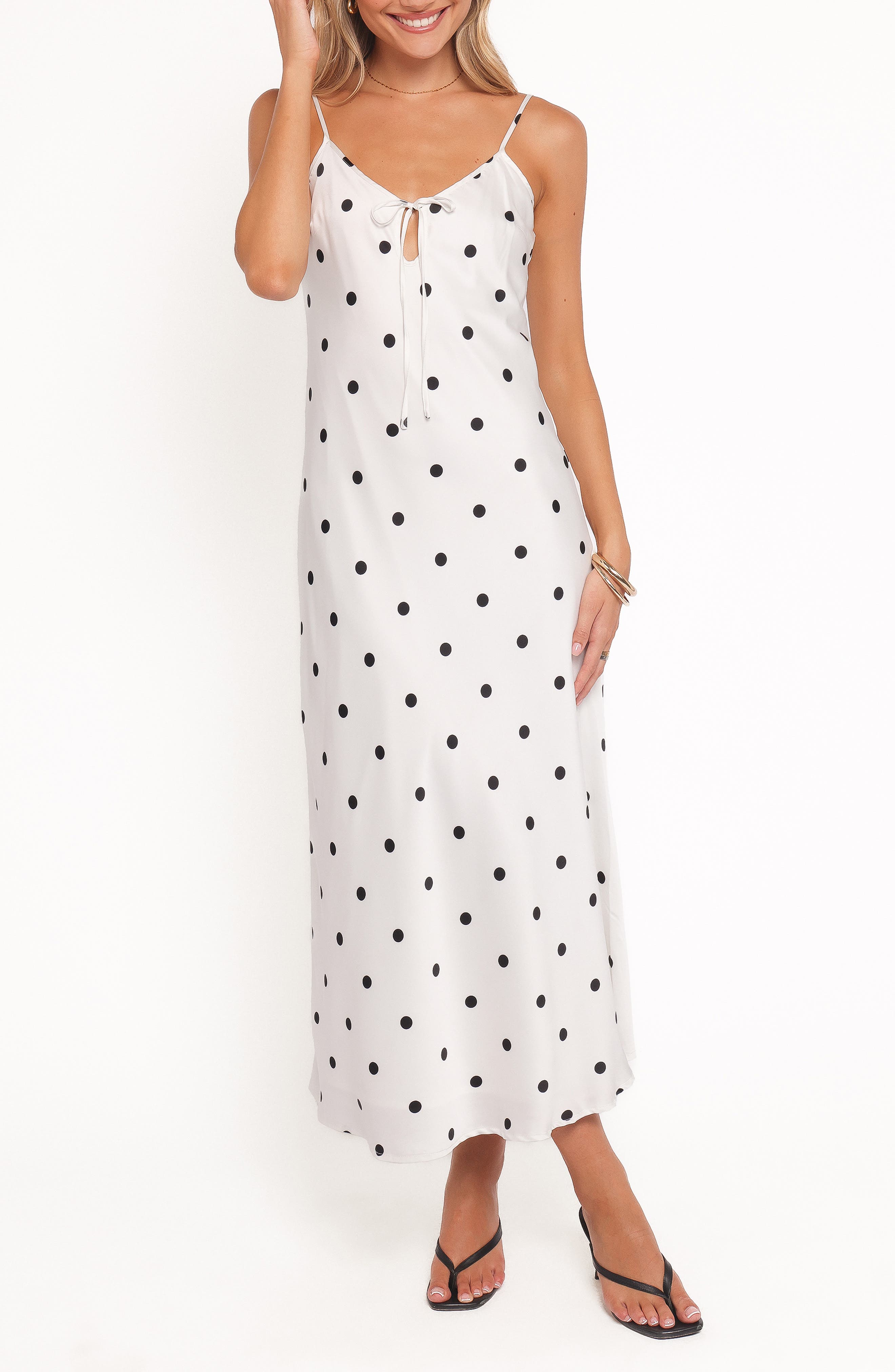 selected WHITE POLKA DOT