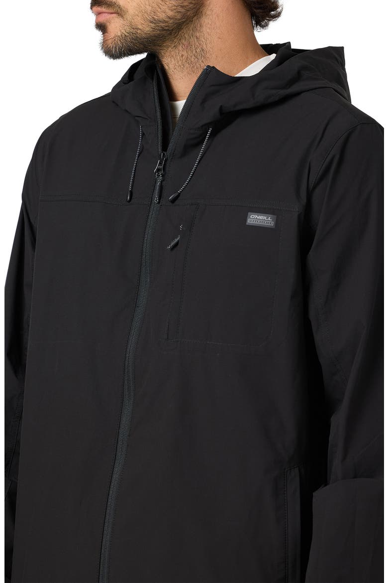 TRVLR Windbreaker Jacket, Alternate, color, BLACK