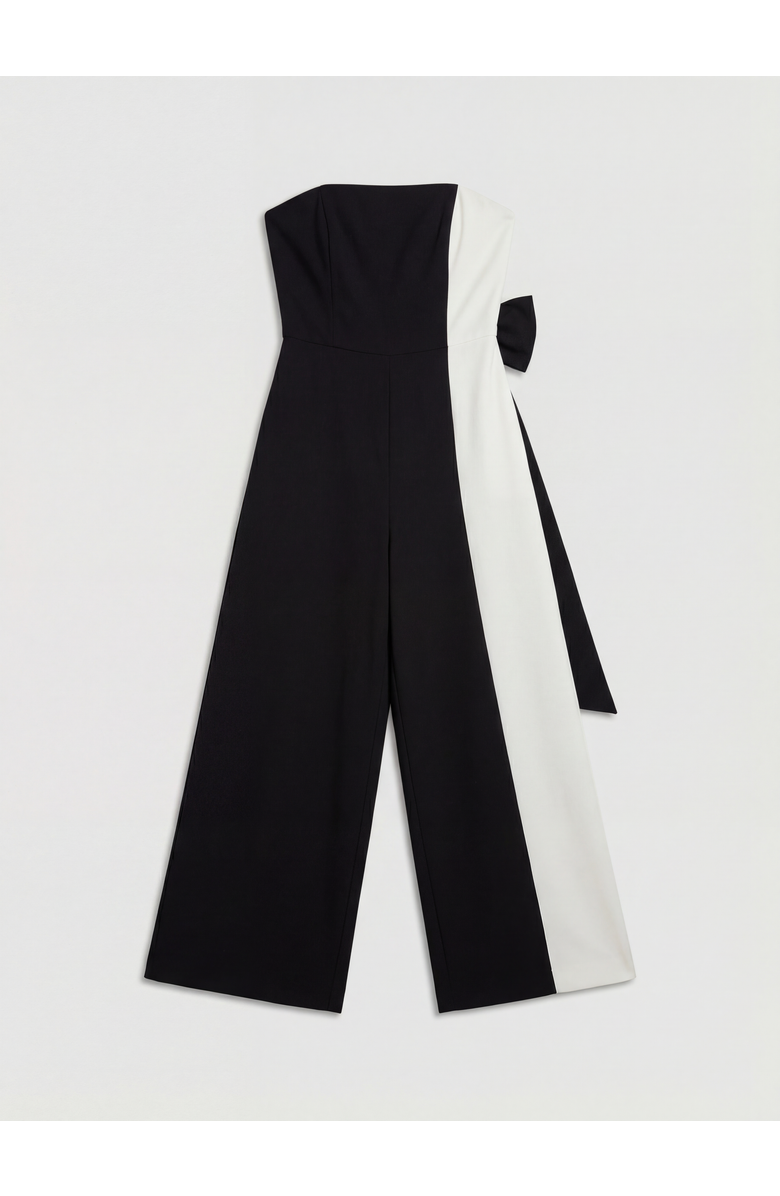 Karen Millen Soft Tailored Bandeau Jumpsuit, Alternate, color, Mono
