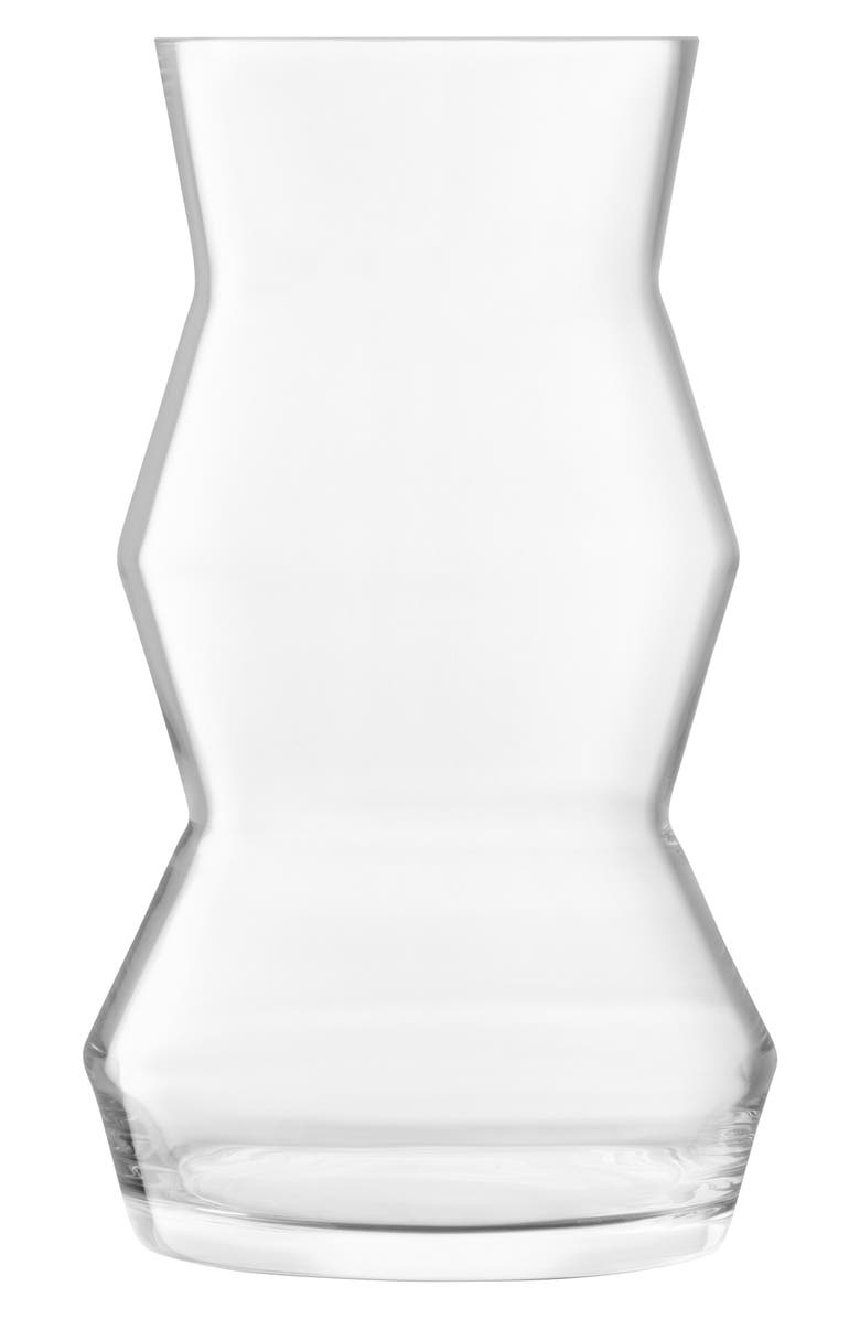 LSA Sculpt Glass Lantern/Vase, Main, color, Clear