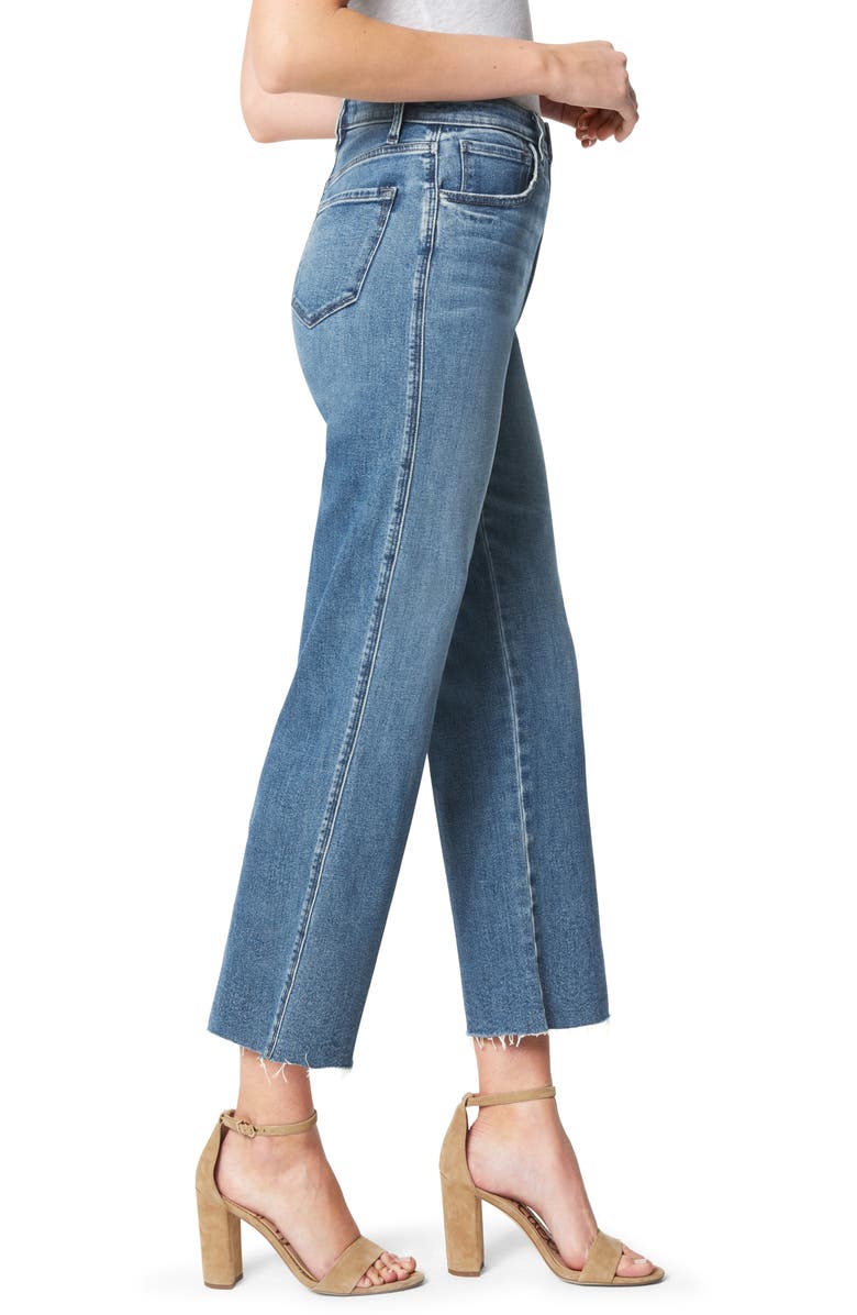Joe's The Blake Raw Hem Crop Wide Leg Jeans, Alternate, color,