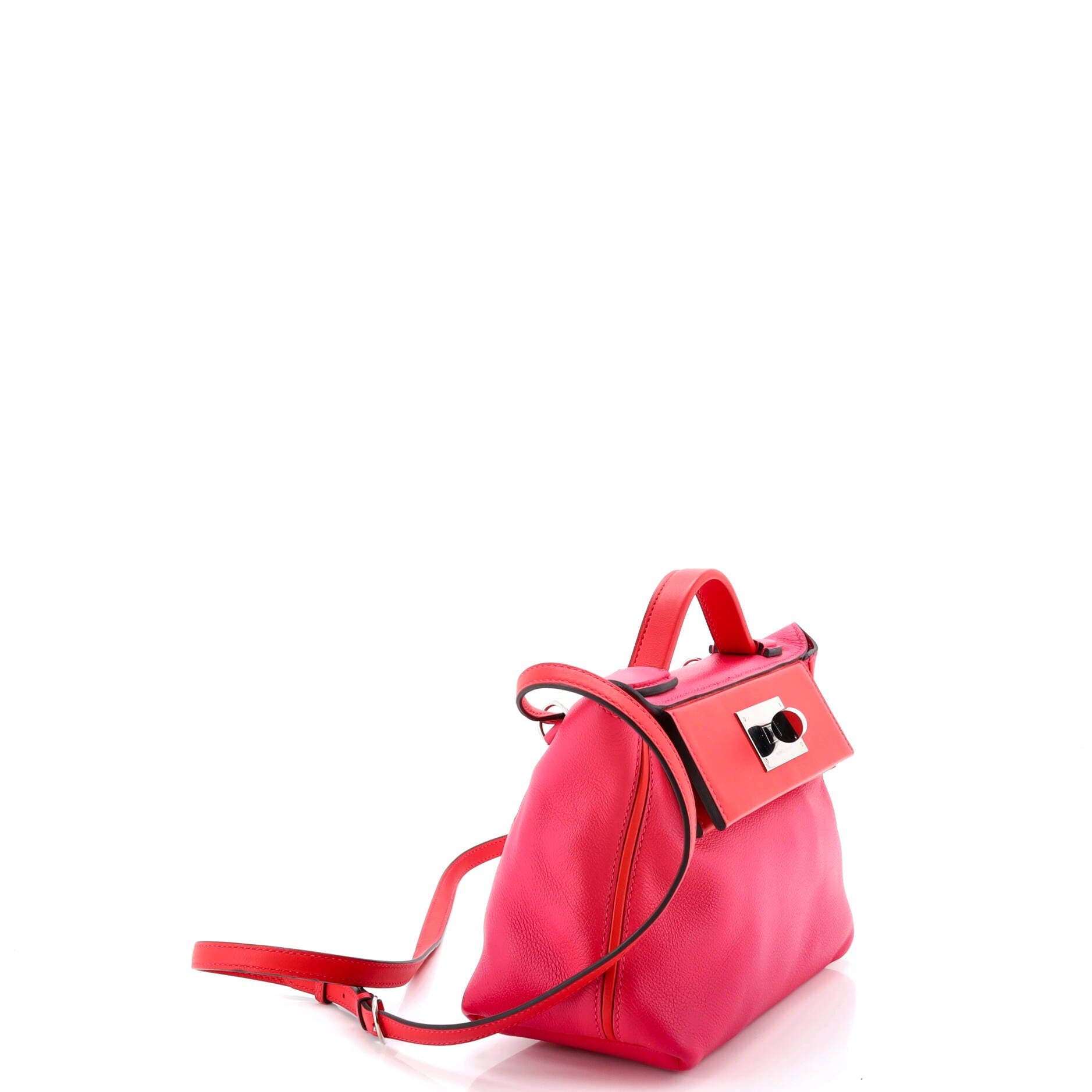 Pre-Owned Hermes 24/24 Bag Bicolor Evercolor with Swift 21, Alternate, color, Rose Mexico