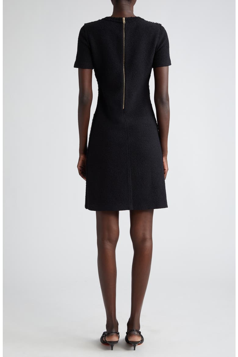 knit sheath dress Cowl Neck Hardware Detail Ruched Knit Sheath Dress Bright Violet