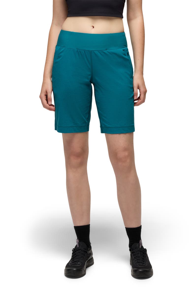 Koen Flat Front UPF 50+ Performance Shorts, Main, color, BLUE CORAL