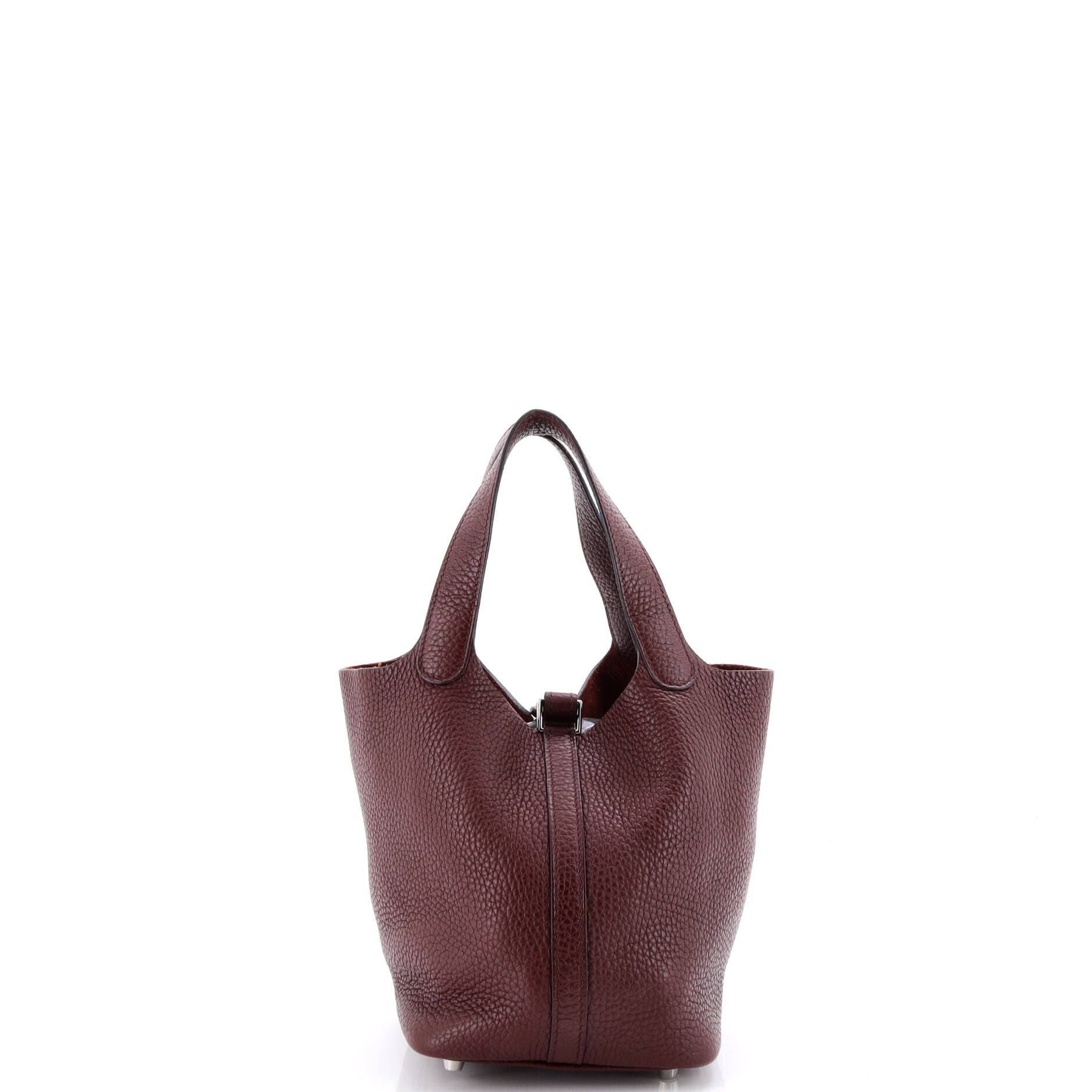 Pre-Owned Hermes Picotin Lock Bag Clemence PM, Alternate, color, Bordeaux