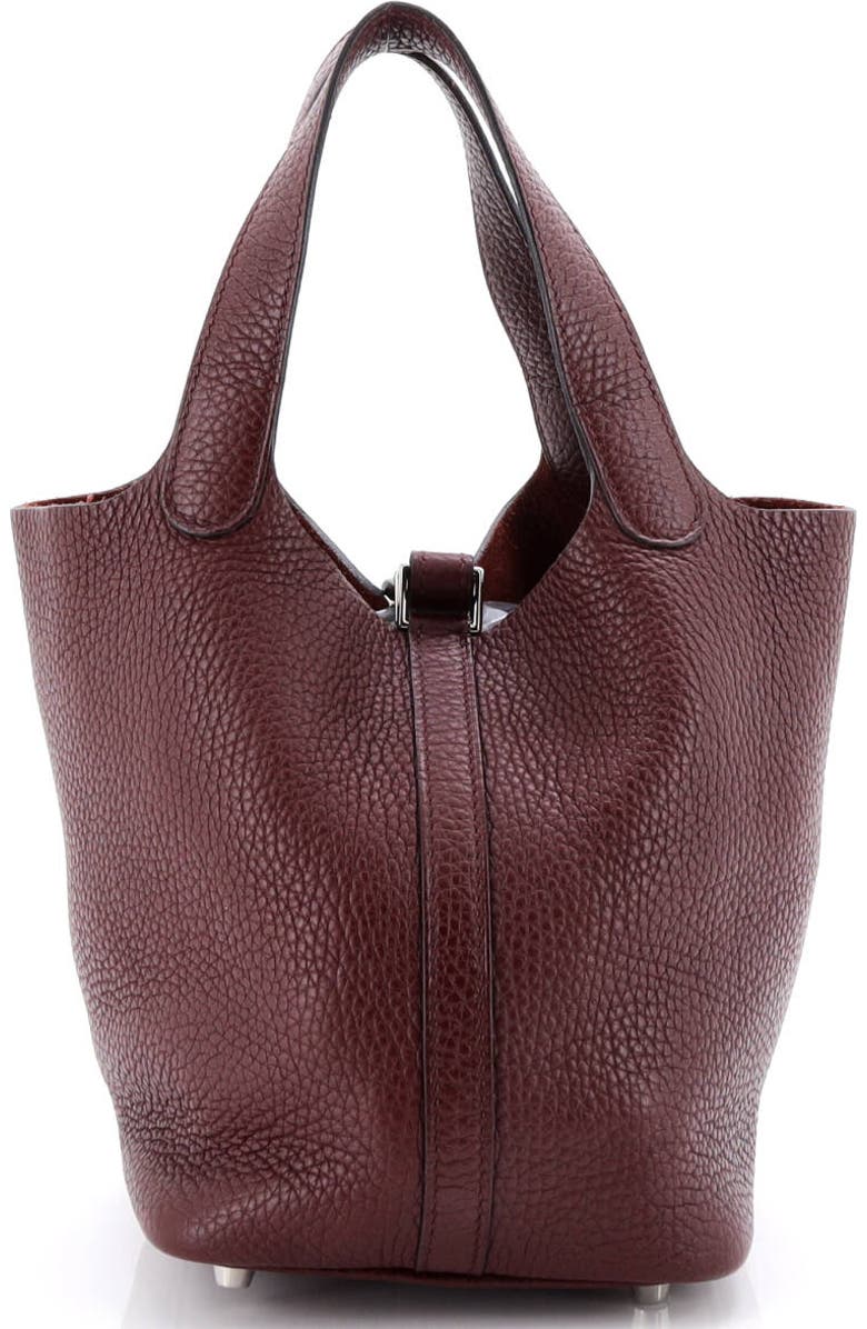 Pre-Owned Hermes Picotin Lock Bag Clemence PM, Alternate, color, Bordeaux