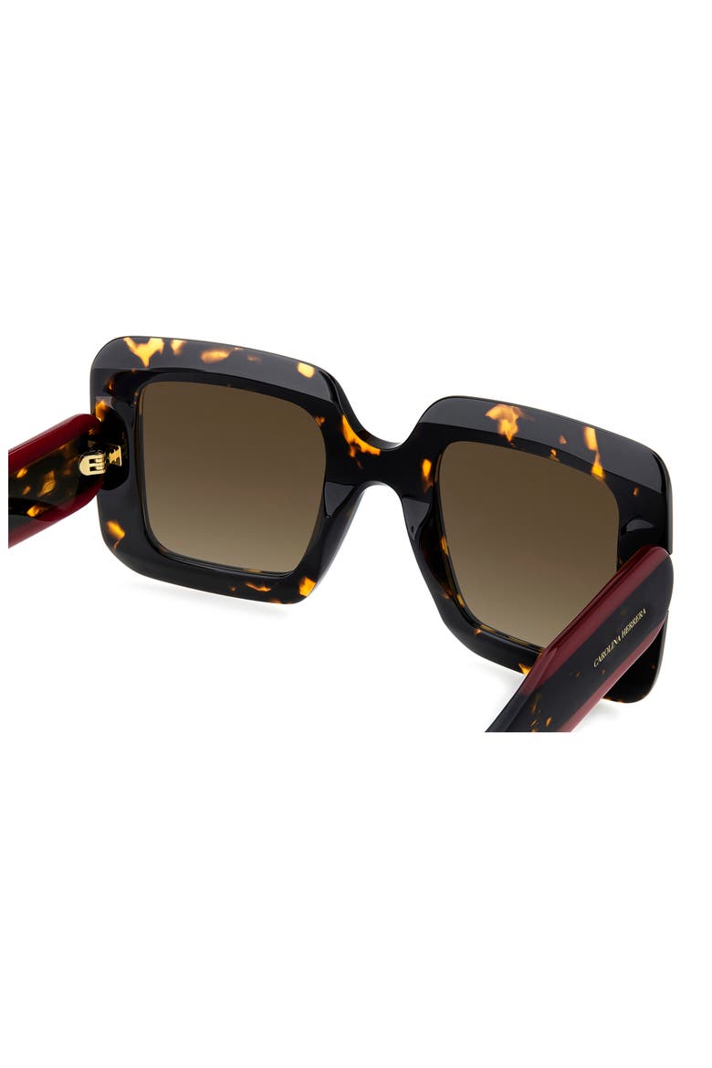 50mm Square Sunglasses, Alternate, color, HAVANA/ BROWN