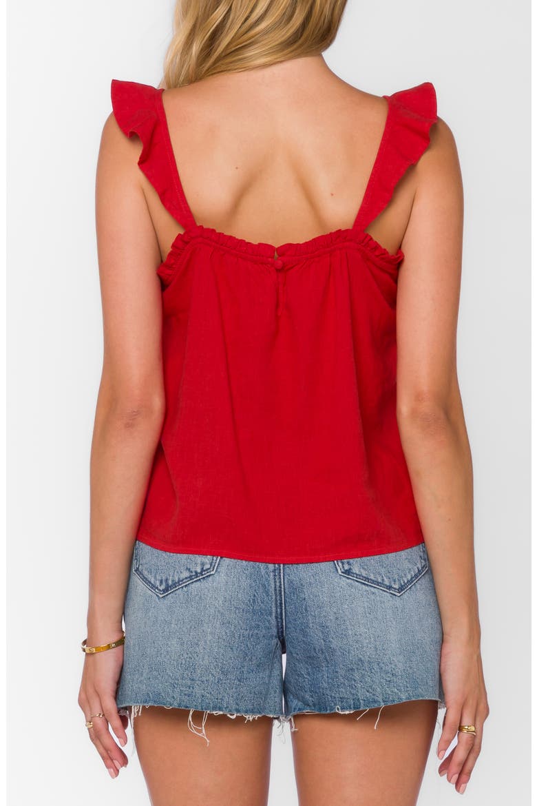 Carolyn Scoop Neck Tank, Alternate, color, SAUCY RED