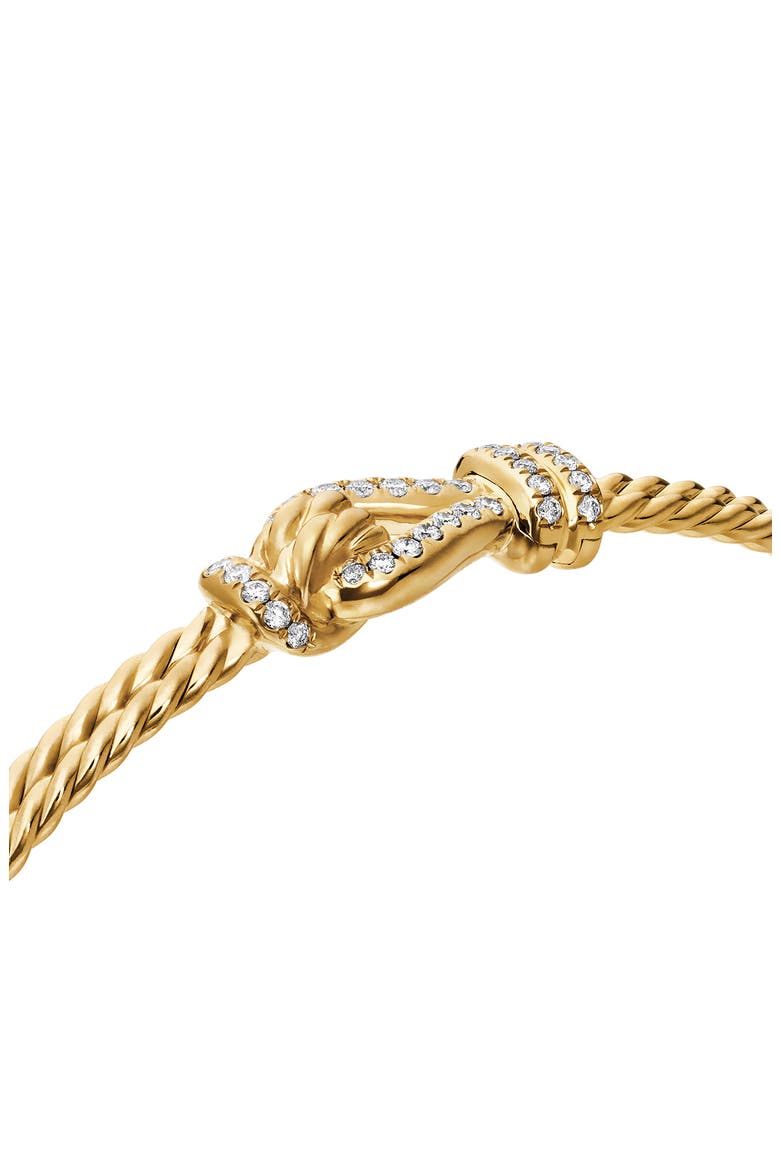 Thoroughbred Loop Bracelet in 18K Yellow Gold with Diamonds, 4.5mm, Alternate, color, 18K YELLOW GOLD