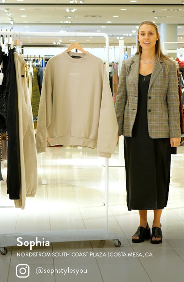 Crewneck Cotton Blend Sweatshirt, sales video thumbnail