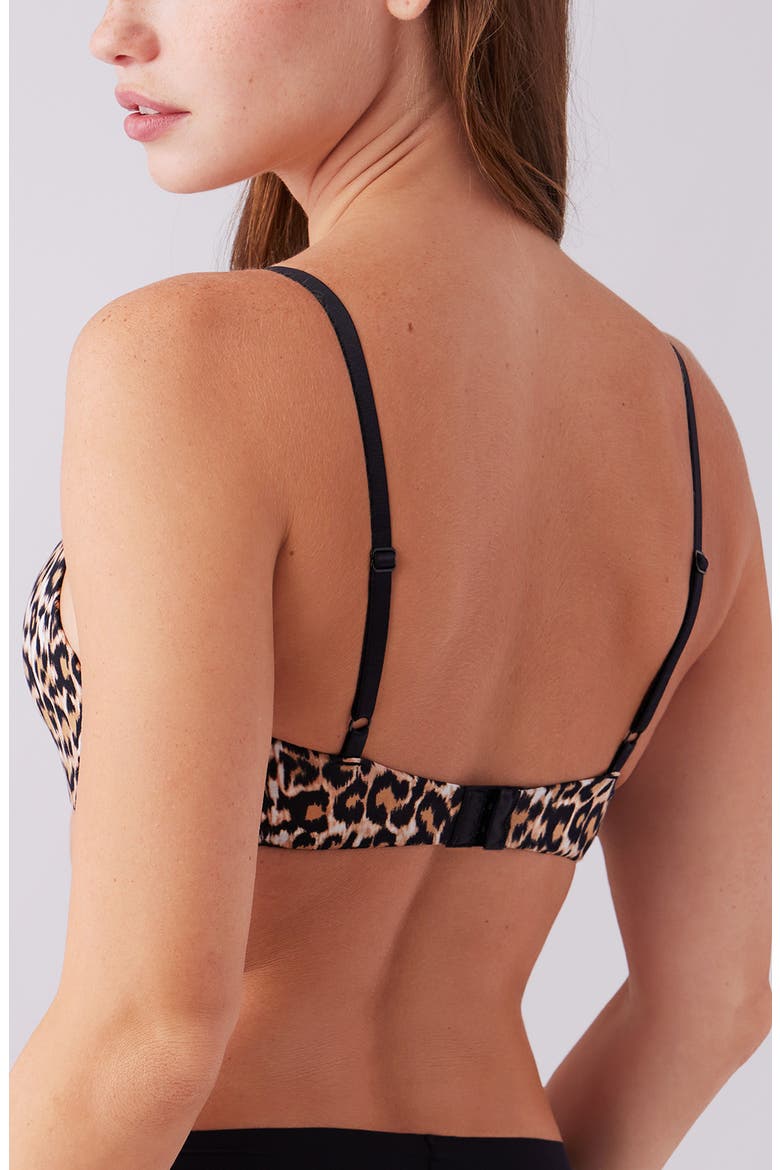 Undercover Wire Free T-Shirt Bra, Alternate, color, LEOPARD