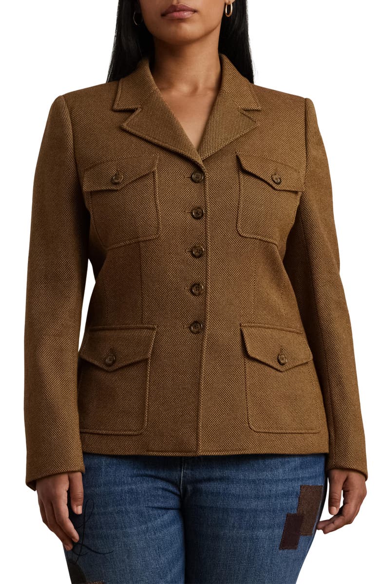Lauren Ralph Lauren Tailored Twill Jacket, Main, color,