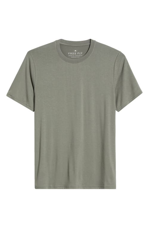 Free Fly Motion Performance T-shirt In Green