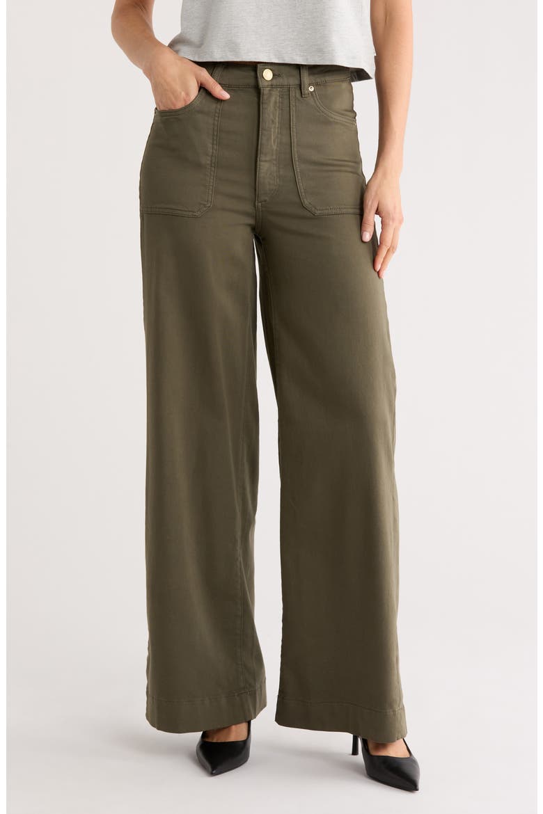 Hepburn High Waist Wide Leg Utility Jeans, Main, color, CATSKILLS