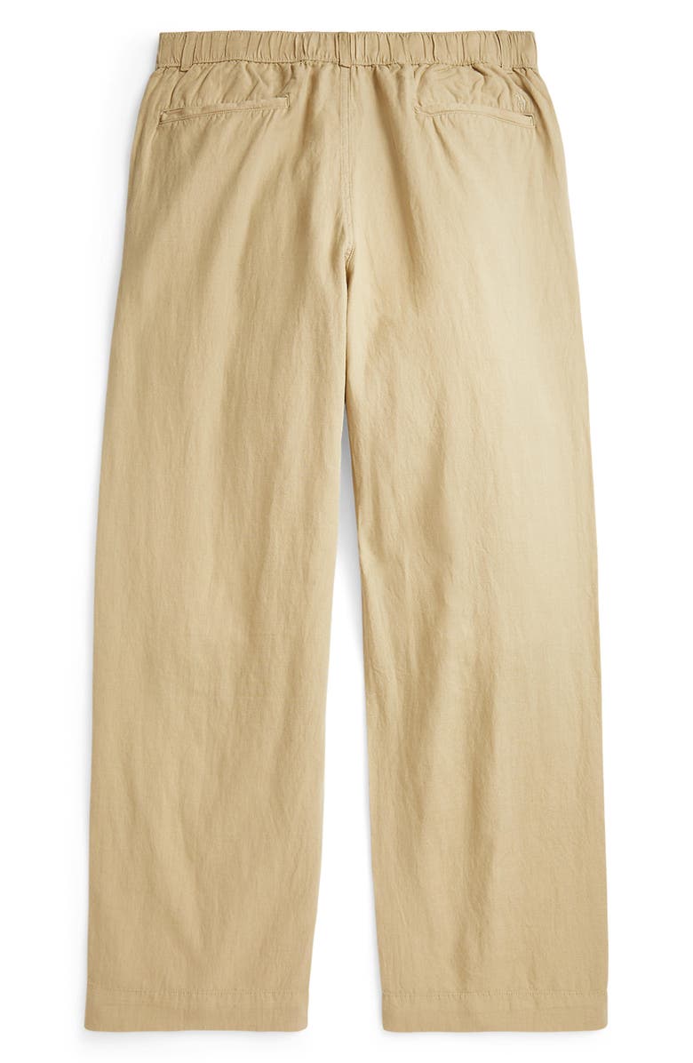 Polo Ralph Lauren Pleated Linen & Cotton Drawstring Pants, Alternate, color, 