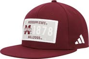 adidas Men's adidas  Maroon Mississippi State Bulldogs Established Snapback Hat