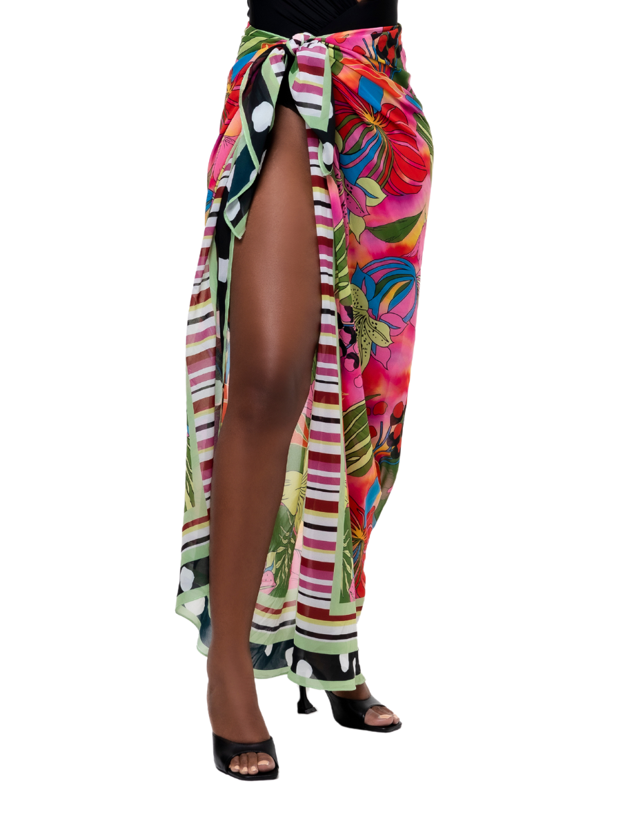 Bohn Jsell Coral Garden Medley Sarong in 690 