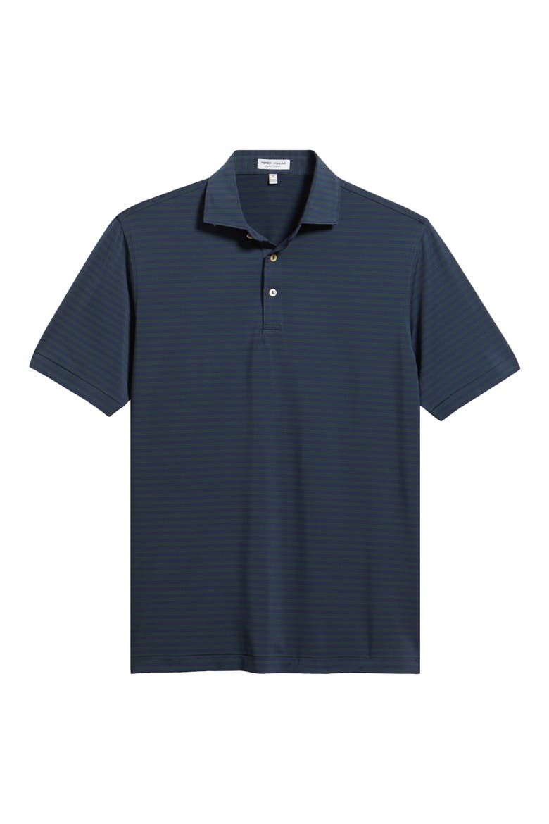 Rawline Stripe Summer Comfort Perfomance Jersey Polo, Alternate, color, NAVY