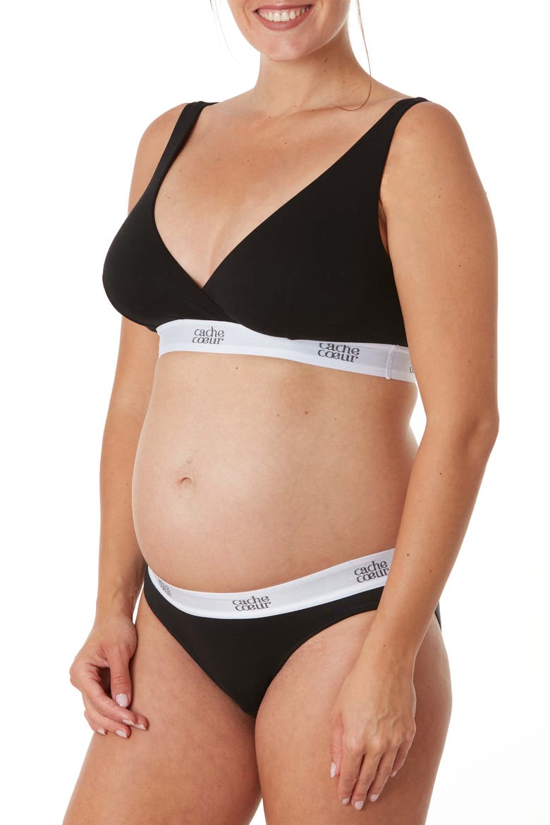 Life Maternity Briefs, Alternate, color, BLACK