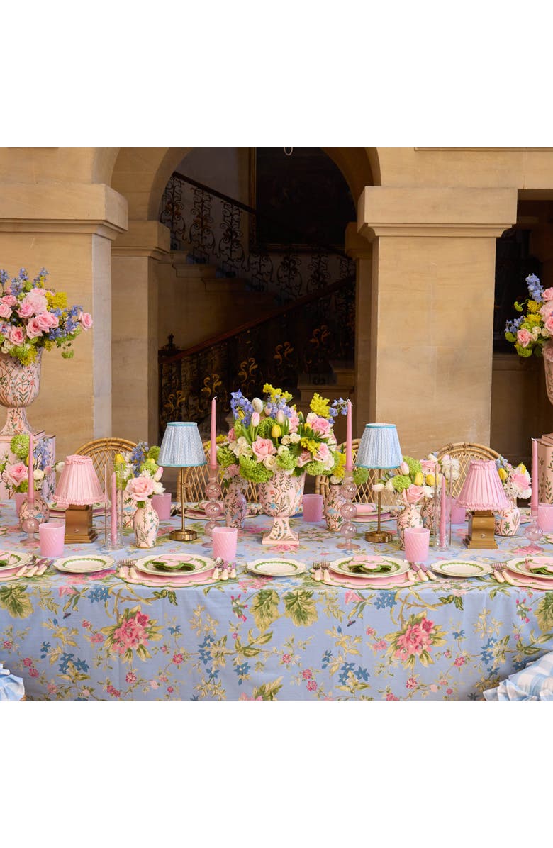 Mrs. Alice Lotus Lampshade, Alternate, color, Blue