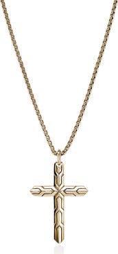 John Hardy Icon 14k Gold Cross Pendant