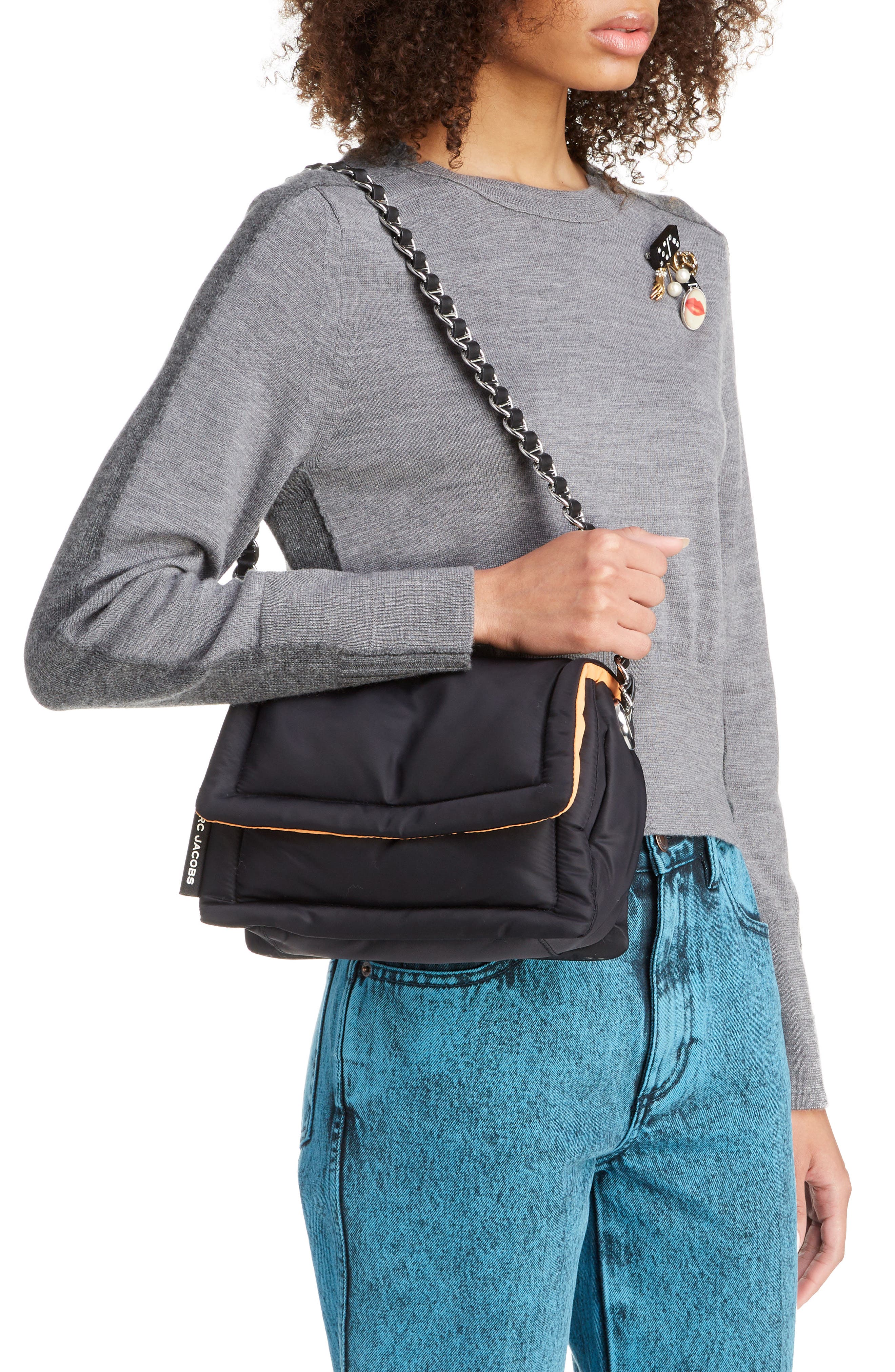 The Marc Jacobs The Nylon Pillow Shoulder Bag, Alternate, color, 