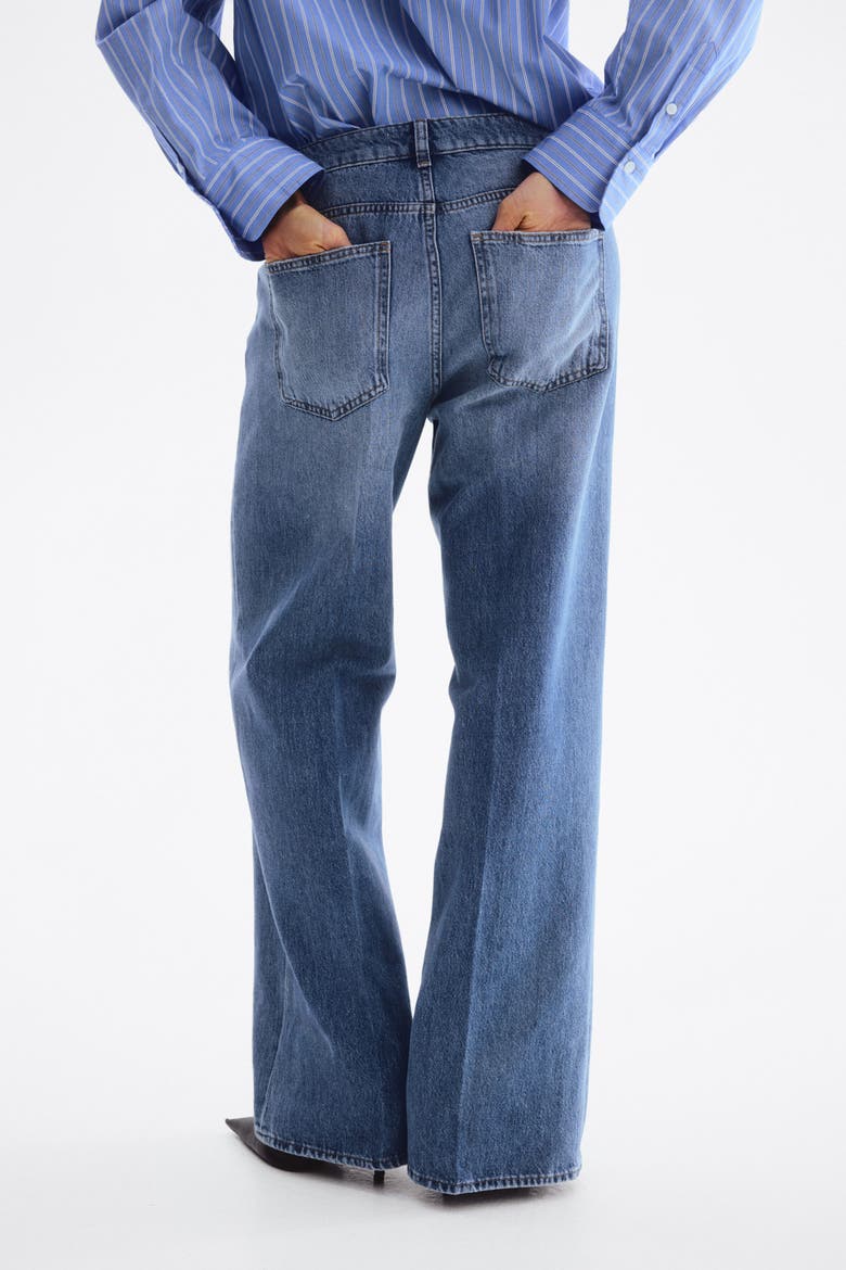 Crease-leg Jeans, Alternate, color, Denim blue