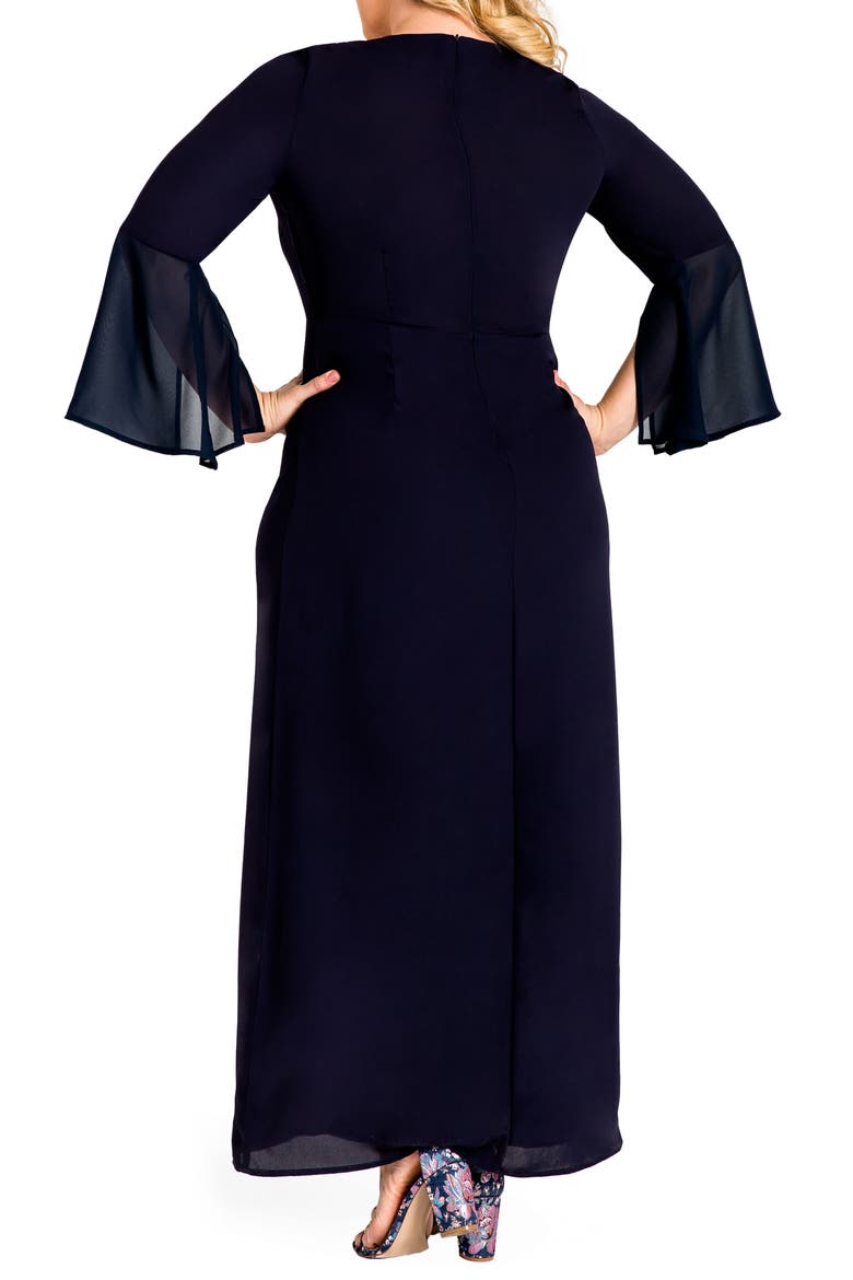 Norah Maxi Dress, Alternate, color, NAVY