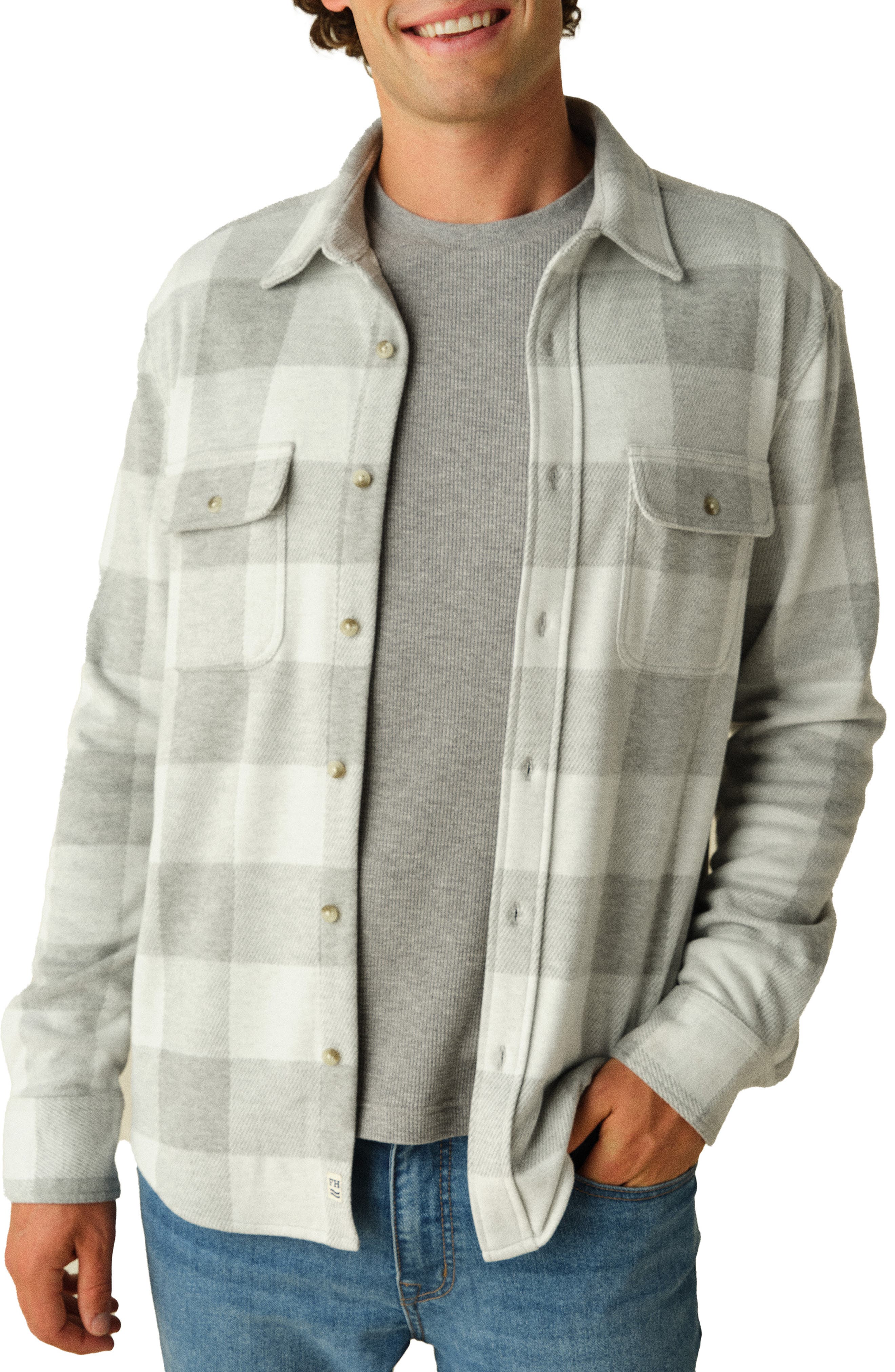 selected HEATHER GREY BUFFALO CHECK