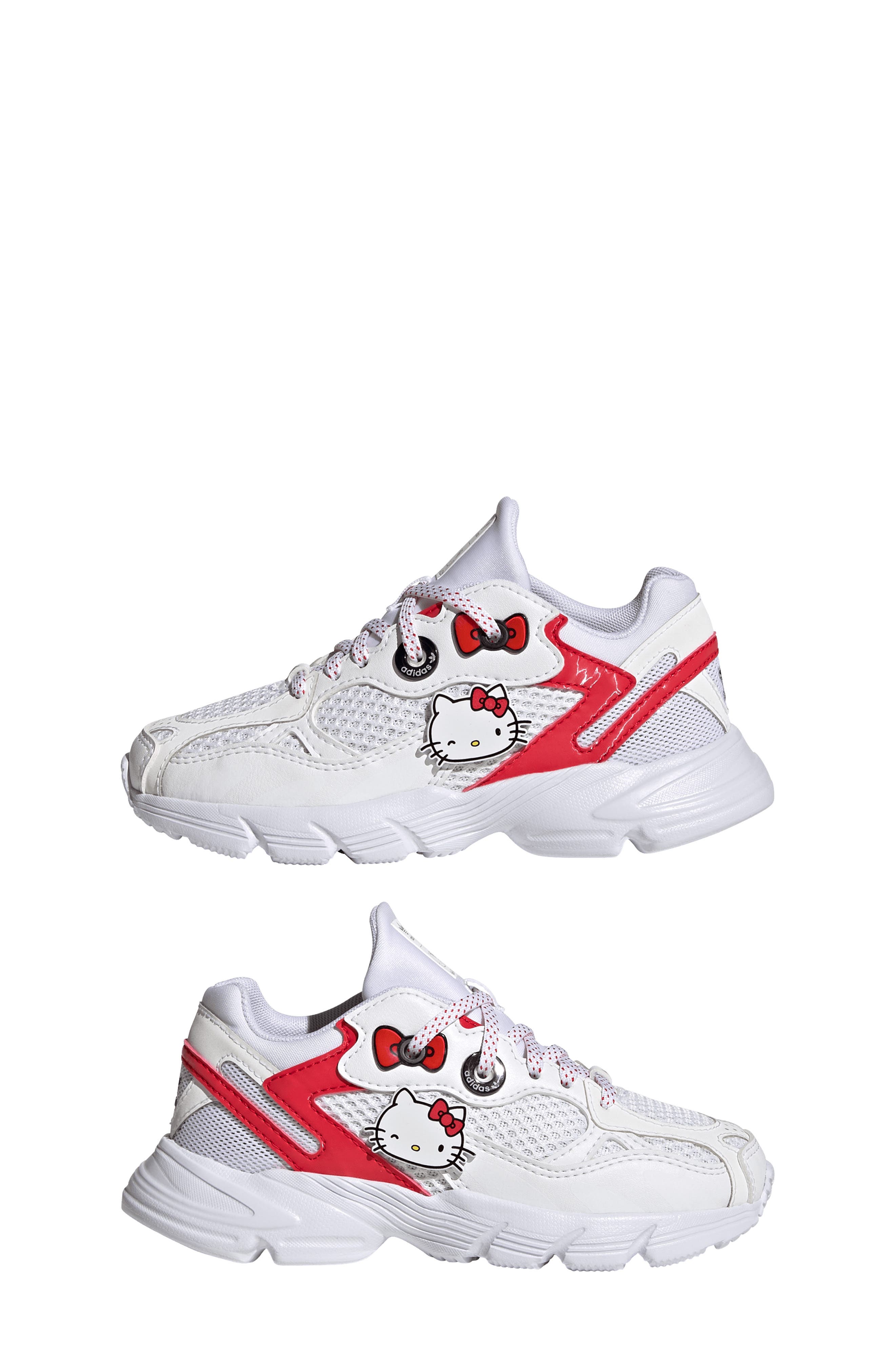 adidas x Hello Kitty Kids' Astir Sneaker, Alternate, color, White/ Red/ Black