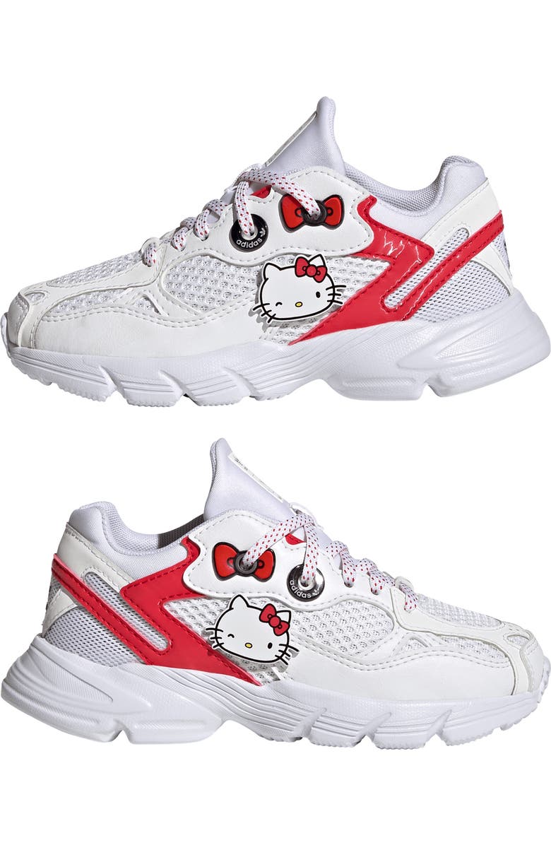 adidas x Hello Kitty Kids' Astir Sneaker, Alternate, color, White/ Red/ Black