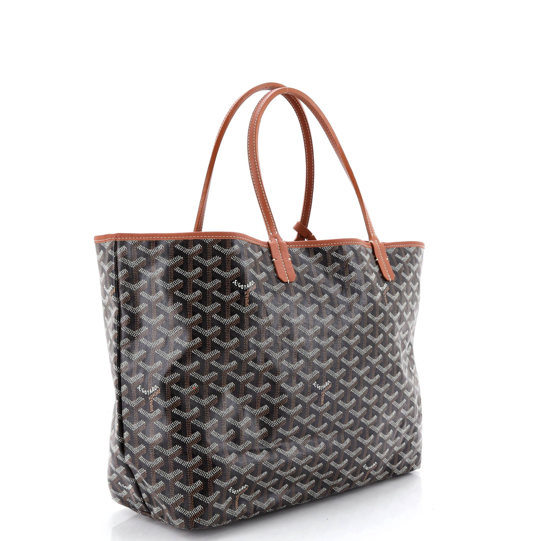 Pre-Owned Goyard Saint Louis Tote Coated Canvas PM, Alternate, color, Brown