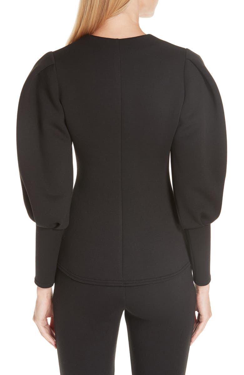 Beaufille Balloon Sleeve V-Neck Top, Alternate, color,