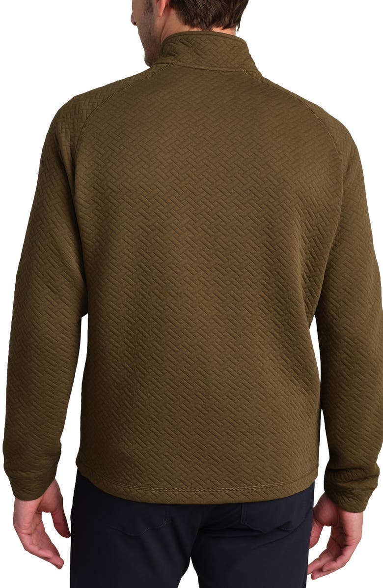 Rhone Weekend Quilted Pullover, Alternate, color, Wood Smoke