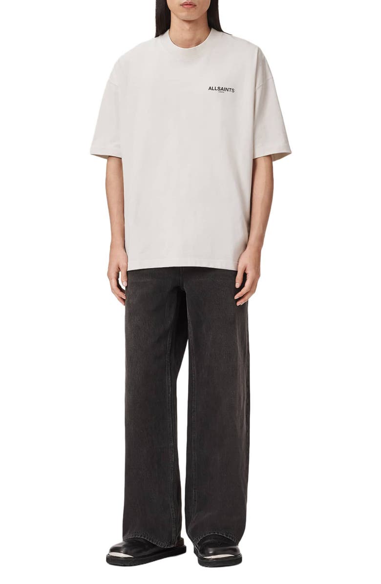 AllSaints Hallis Graphic T-Shirt, Alternate, color, Dusk White