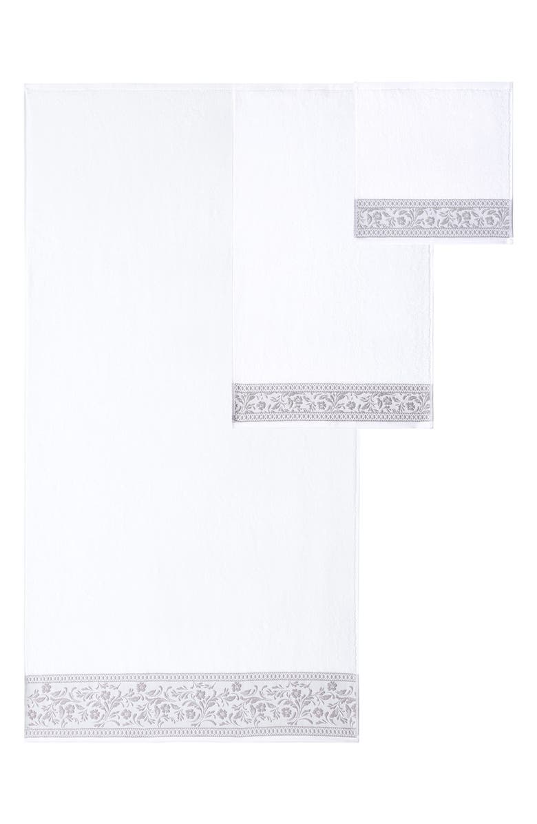 Modern Threads Jacquard 6-Piece Towel Set, Alternate, color, Medium Gray