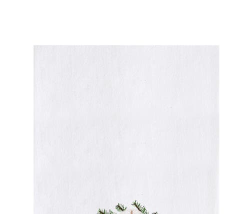 C & F Home C&f Home Shell Christmas Wreath Towel In White